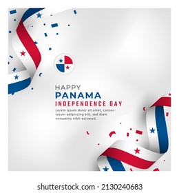 Happy Panama Independence Day November 28th Celebration Vector Design Illustration. Template for Poster, Banner, Advertising, Greeting Card or Print Design Element