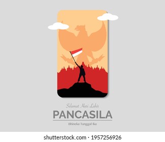 Happy Pancasila Day Phone Paper svg