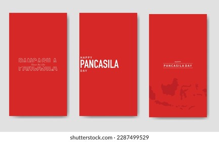 Happy Pancasila Day Text Bundle Template
