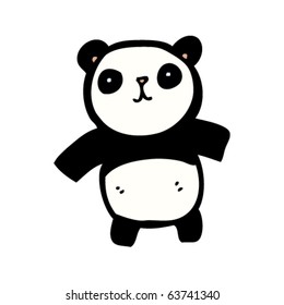 happy panda cartoon