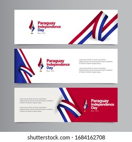 Happy Paraguay Independence Day Celebration Creative Design Vector Template Design Illustration