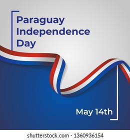 Happy Paraguay Independence Day Vector Template Design Illustration