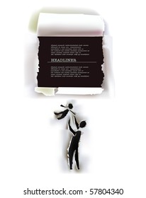 happy parent and child (paper collection)