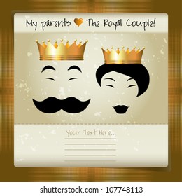 Happy Parents Day background or card. Vector art.