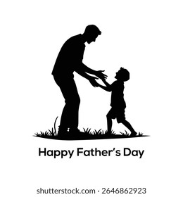 Feliz Dia dos Pais Personalizado Texto Banner Design.
