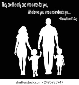 Happy Parent's Day eps, Happy Parent's Day Clipart, Silhouette, design, Logo, Instant Download