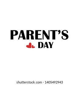 Happy Parents Day Greeting Card Vintage Vector Template Design Background Illustration