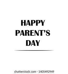 Happy Parents Day Greeting Card Vintage Vector Template Design Background Illustration