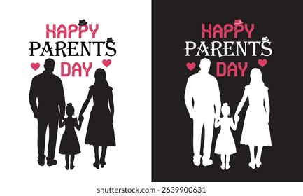 Happy Parents Day , international day of families creative banner , poster , social media post , postcard