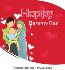 Happy Parents Day with muslim style