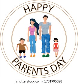 Happy Parents Day Sign and Sticker