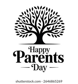 Happy Parents Day Typography Design.

