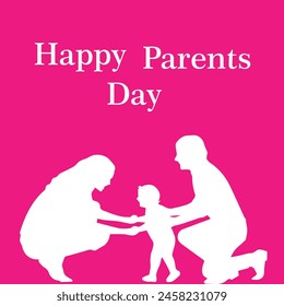Happy Parents Day vector design. Eps file.