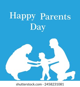 Happy Parents Day vector design. Eps file.