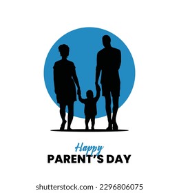 Happy Parents day vector illustration. Suitable for Poster, Banners, greeting card. Global day of parents.