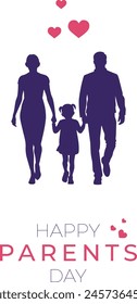 happy parents day vector illustration, Global Day of Parents, National parents day, 