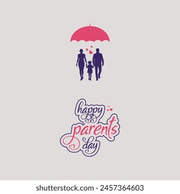 happy parents day vector illustration, Global Day of Parents, National parents day, 