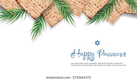 Happy Passover background. Hand drawn. Israeli holidays, isolated on a white background. Vector illustration.