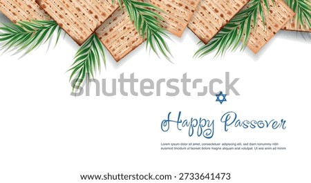 Happy Passover background. Hand drawn. Israeli holidays, isolated on a white background. Vector illustration.