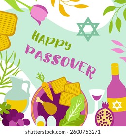  Happy Passover background for invitation, flyer, greeting card,poster,