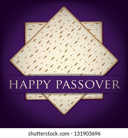 Happy Passover card in vector format.