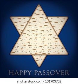 Happy Passover card in vector format.