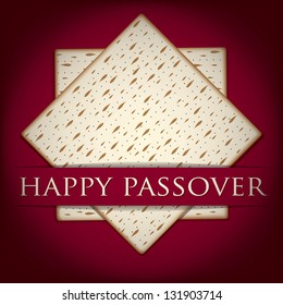 Happy Passover card in vector format.