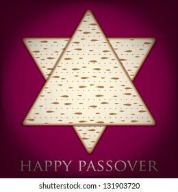 Happy Passover card in vector format.