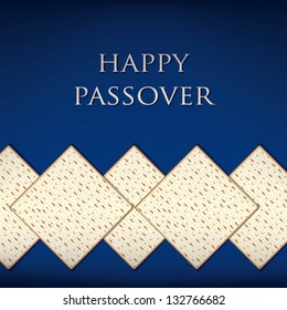 Happy Passover card in vector format.