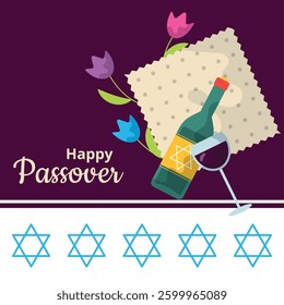 Happy Passover cartoon vector illustration