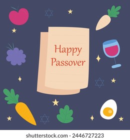 Happy Passover Design, Festival Celebration Illustrations Design Templates