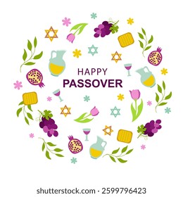 Happy Passover. Easter greeting card, , flyer,poster and invitation .