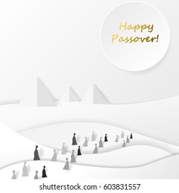 Happy passover greeting card. Set - vector stock.