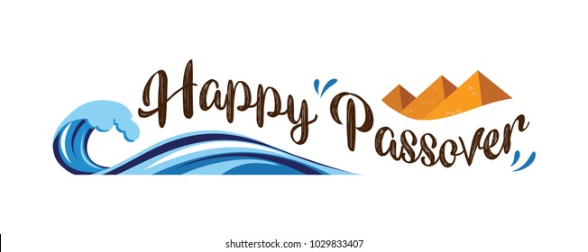 Happy Passover, Jewish Holiday. Abstract Banner. Vector Illustration