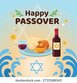 Happy Passover post design and banner