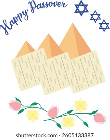 Happy Passover simple greeting card