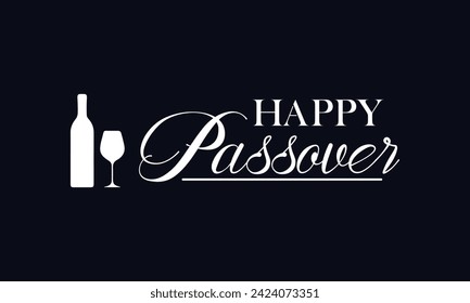 Happy Passover Text illustration Design