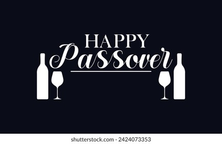 Happy Passover Text illustration Design