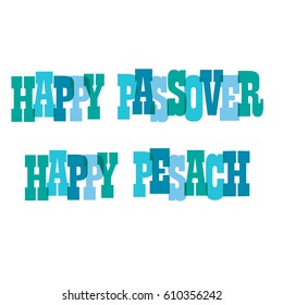 Happy Passover typography