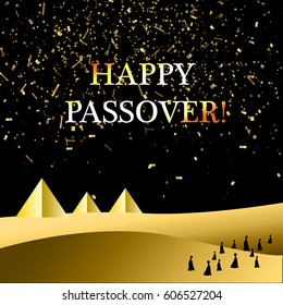 Happy passover. Vector stock.