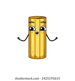 happy pasta character cartoon. dance emoji, better love, leg poster happy pasta character sign. isolated symbol vector illustration