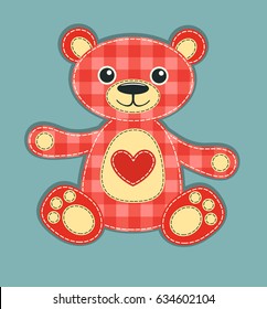 Happy patchwork bear 