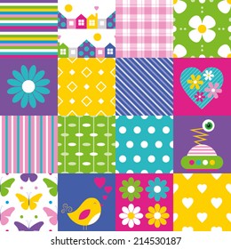 happy patchwork pattern collection 