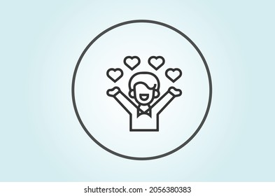 Happy Patients Icon Vector Design