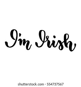 Happy patrick day. Beautiful  lettering background art. I am Irish
