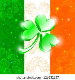 Happy Patrick day flag