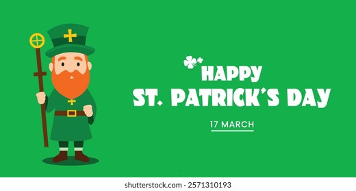 Happy Patrick's day, 17 March, Banner Design, Poster Design