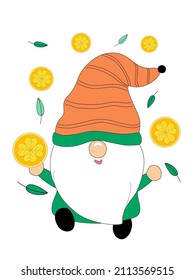 Happy Patrick's Day with cute gnomes. Designed in green tones It can be modified for a variety of uses, such as decorating Patrick's Day, cards, t-shirt designs, stickers, pillow patterns, postcard