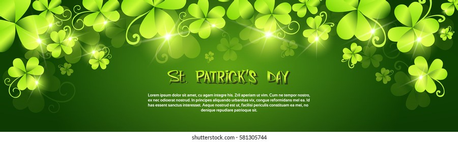 Happy Patricks Day Festival Beer Holiday Poster Fest Flat Vector Illustration
