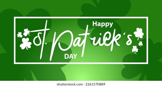 "Happy Patrick's Day" theme background, refreshing green tones, and simple but elegant handling.